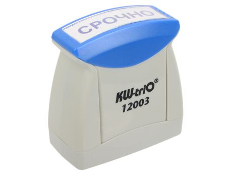 Штамп KW-trio 12003 со стандартным словом СРОЧНО пластик цвет печати ассорти