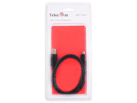 Кабель-адаптер USB 3.1 Type-Cm --> USB 2.0 Am, 1метр  Telecom (TC405-1M)