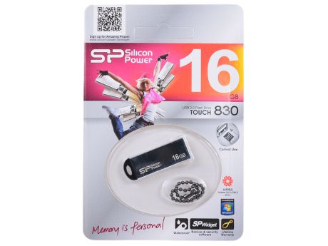 USB флешка Silicon Power Touch 830 Silver 16GB (SP016GBUF2830V1S)