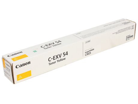 Тонер Canon C-EXV54Y для серии imageRUNNER C3025i. Жёлтый. 8500 страниц.