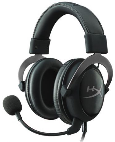 Гарнитура HyperX Cloud II (KHX-HSCP-GM) Black Silver Проводные / Накладные с микрофоном / Черный-серебристый / 15 Гц - 25 кГц / 98 дБ / Mini-jack, USB / 3.5 мм