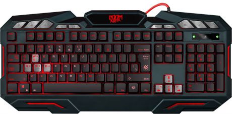 Клавиатура игровая DEFENDER Doom Keeper GK-100DL RU,3-х цветная,19 Anti-Ghost, USB