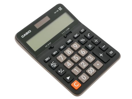 Калькулятор Casio DX-12B 12-разрядный коричневый/черный