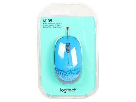 Мышь (910-003114) Logitech Mouse M105 Blue