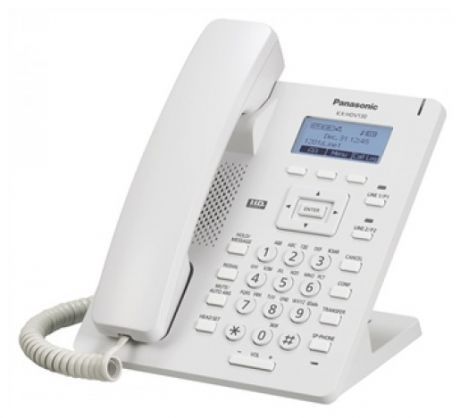 Телефон IP Panasonic KX-HDV130RU SIP Цифр. IP-телефон, VoIP, Ethernet, UpTo 2 SIP/Ether. Line, Память 500, Звук HD