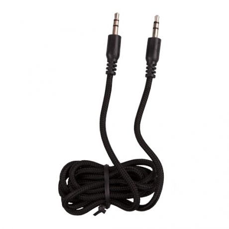 Ritmix RCC-240 Black aux аудио-кабель 3.5 мм- 3.5 мм, тканевая оплетка, 1м.