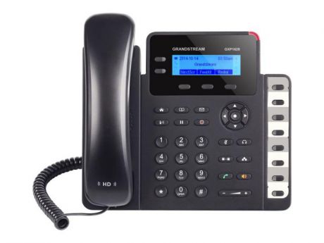Телефон IP Grandstream GXP-1628 2 линии 2 SIP-аккаунта 2x10/100/1000Mbps LCD PoE BLF