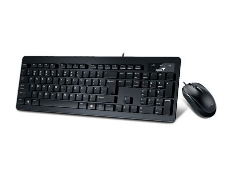 Клавиатура + мышь Genius SLIMSTAR C130 Black USB wired, RU,CB