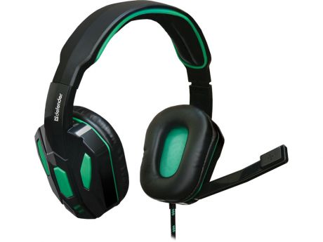 Гарнитура Defender Gaming Warhead G-275 черно-зеленый 64122