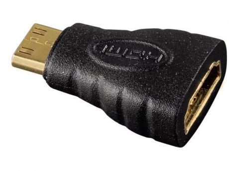 Переходник HDMI-mini HDMI Hama H-39861 позолоченные контакты черный