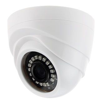 Камера Видеонаблюдения GINZZU HID-1031O IP 1.0Mp OV9732, 3.6mm,купол,IR 20м,пластик