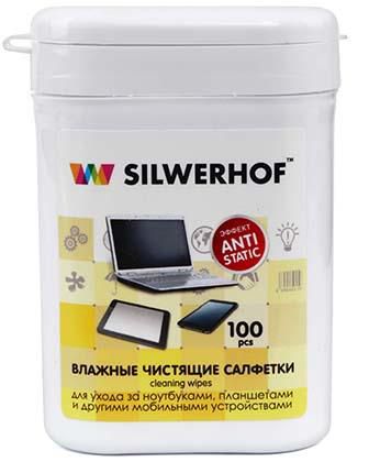 Чистящие салфетки влажные Silwerhof Notebook Clean для ноутбуков/планшетов 671203