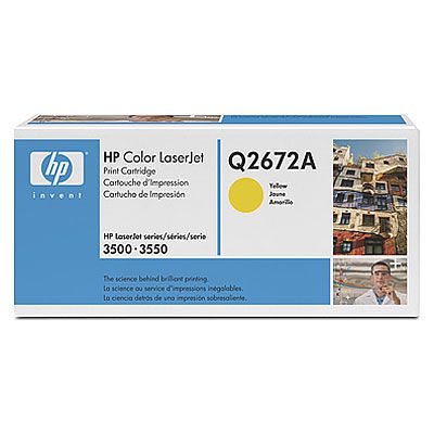 Картридж HP Q2672A для CLJ 3500. Жёлтый. 4000 страниц.