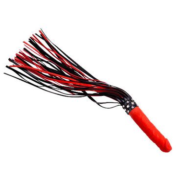 Sitabella Плеть Ракета красный Рукоять в форме фаллоса со стразами