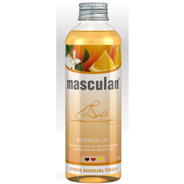 Masculan Massage Oil Citrus Sensual Touch, 200 мл Массажное масло с цитрусовым ароматом