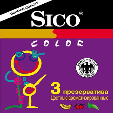 Sico Colour Презервативы цветные ароматизированные