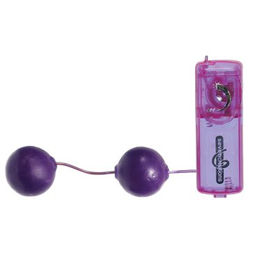 Seven Creations Spectraz, фиолетовые Вагинальные шарики с вибрацией