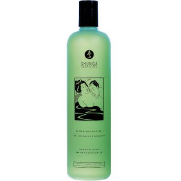 Shunga Bath & Shower Gel Sensual mint, 500 мл Гель для душа и ванны с ароматом "Чувственная мята"