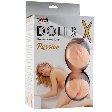 ToyFa Dolls-X Passion, блондинка Надувная секс-кукла, с мастурбаторами-вставками