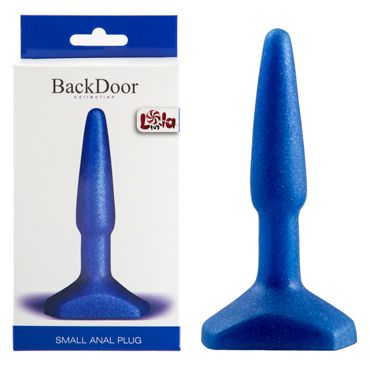 Lola Toys Back Door Small Anal Plug, синяя Маленькая анальная пробка