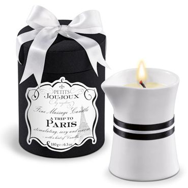 Mystim Petits Joujoux A Trip To Paris, 190г Свеча для массажа с ароматом ванили и сандала