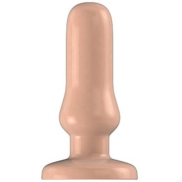 Shots Toys Bottom Line Butt plug Model 4, 13 см телесная Анальная пробка