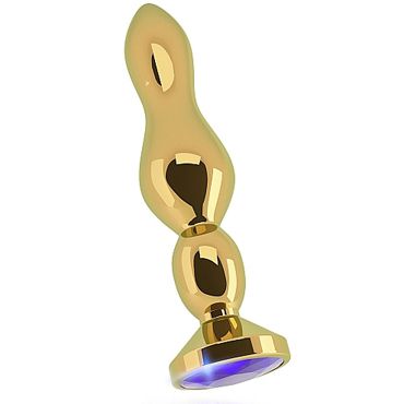 Shots toys Rich Gold Plug Purple Sapphire R4 Анальная пробка со стразом