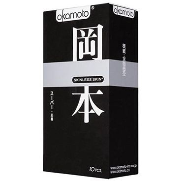 Okamoto Skinless Skin 3 in 1 Микс из презервативов Purity, Super Lubricated и Vanilla