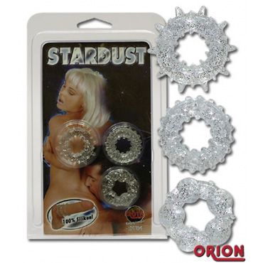 Orion Stardust, прозрачный Набор эрекционных колец 3шт