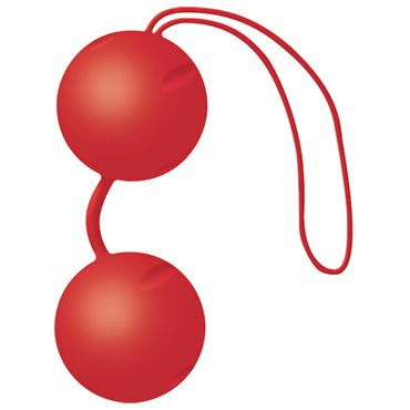 Joy Division Joyballs Trend, красные матовые Вагинальные шарики со смещенным центром тяжести
