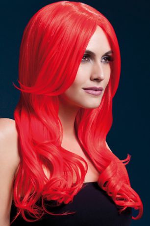 Fever Khloe Wig Neon Red Парик, с длинными волосами