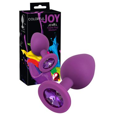You2Toys Colorful Joy, фиолетовая Пробка с фиолетовым кристаллом