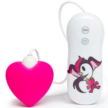 Tokidoki 10 function Pink Heart, розовый Вибратор с пультом управления