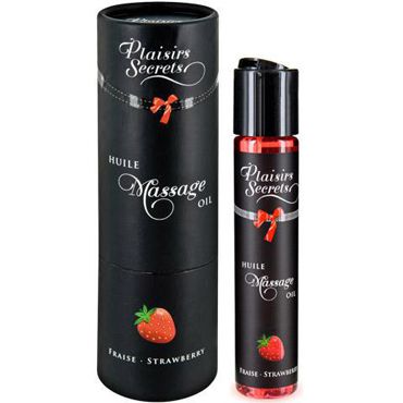 Plaisirs Secrets Massage Oil Strawberry, 59мл Массажное масло Клубника