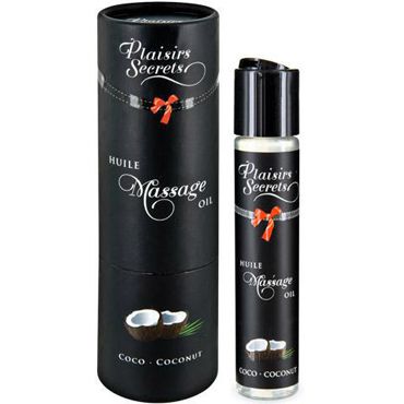 Plaisirs Secrets Massage Oil Coconut, 59мл Массажное масло Кокос