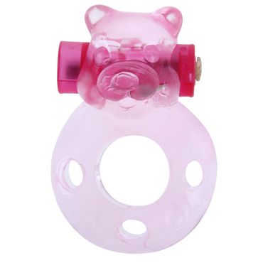 Baile Pink Bear Эрекционное кольцо с вибрацией