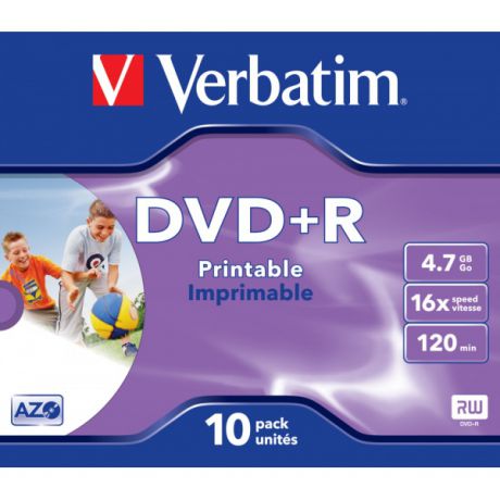 DVD+R набор дисков Verbatim 43508 x10