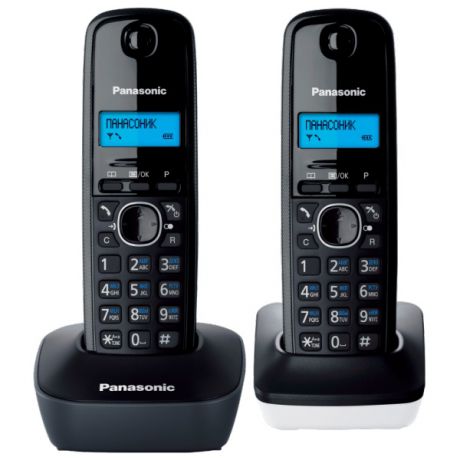 Телефон беспроводной DECT Panasonic KX-TG1612RU1 Grey/White