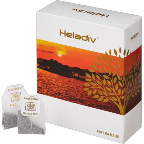 Чай черный пакетированный Heladiv Black Tea Standart 100 пакетиков