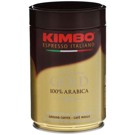 Кофе молотый Kimbo Кимбо Голд 100%  Арабика, 250г.