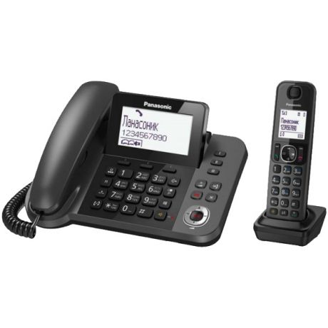 Телефон беспроводной DECT Panasonic KX-TGF310RUM Black