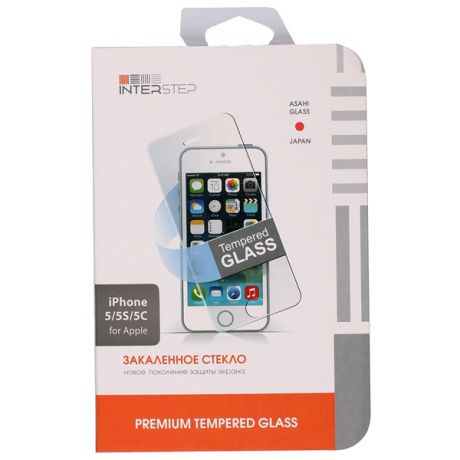 Защитное стекло для iPhone 5/5S/SE Inter-Step Tempered Glass