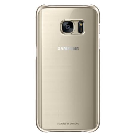 Чехол для Samsung Galaxy S7 Samsung Clear Cover EF-QG930CFEGRU Gold