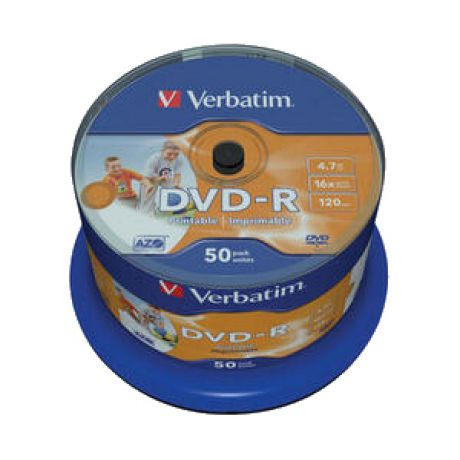 Набор дисков Verbatim DVD-R Wide Inkjet Printable ID Brand