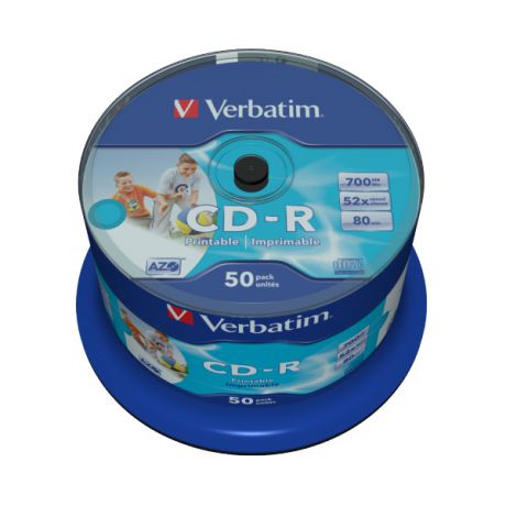 Набор дисков Verbatim CD R 52X 700MB 50