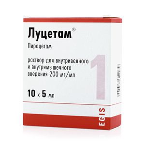 Луцетам раствор для внутривенного и внутримышечного введения 200 мг/мл ампулы 5 мл 10 шт.