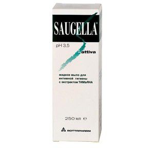 Саугелла аттива мыло жидкое д/интимной гигиены 250мл