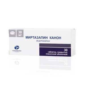 Лекарственное средство Миртазапин Канон таблетки 30 мг 30 шт.