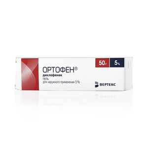 Ортофен-Верте гель туба 5% 50г