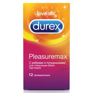 Дюрекс презервативы плежамакс (с рельефными полосками и точками) N12